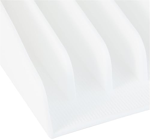 Miniatura 7 de iDesign The Sarah Tanno Collection - Paleta de maquillaje de silicona y organizador de cosméticos, color blanco