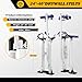 Jecoupoon 24-40 Inch Aluminum Alloy Drywall Stilts with Sliver for Working at High Places (Silver,24-40 Inch)