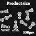 100 PCS Impenetrable Big-Long Soft Earring Backs, Comfort Earring Backs Replacements, TPE Medical Grade Material, Earring Back for Stud Fit with All Types of Earrings(Pillar Ball)