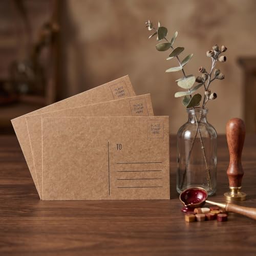 Cartes postales vierges kraft 10x15 Kisangel pour anniversaire