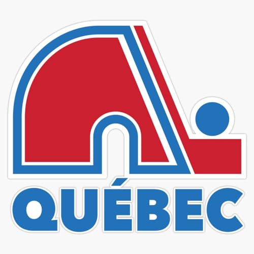 Nordiques Quebec Hockey Team Avalanche Vintage with Fleurs de LYS HD Window Bumper Sticker Decal 5"