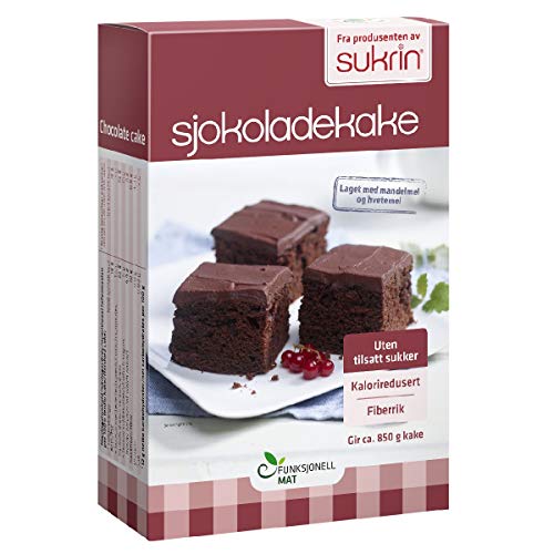 Sukrin Chocolate Cake / Schokoladenkuchen - Backmischung ohne Zucker, mit Erythrit (375g)