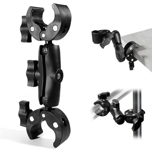 Valyrane Schirmhalter für Rollator Regenschirm und Kamera Universelle Halterung mit 6 35 mm Adapter 38 mm Klemmweite für Rollator Kinderwagen und Fahrradlenker