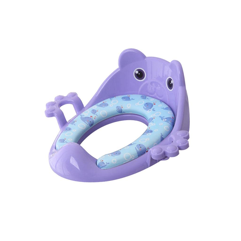 Sedile per Bambini con Cuscino Soffice Protezione Integrata Antispruzzo Strisce Antiscivolo Leve Regolabili Funzione di Installazione Rapida Adatto a, Viola, come descritto