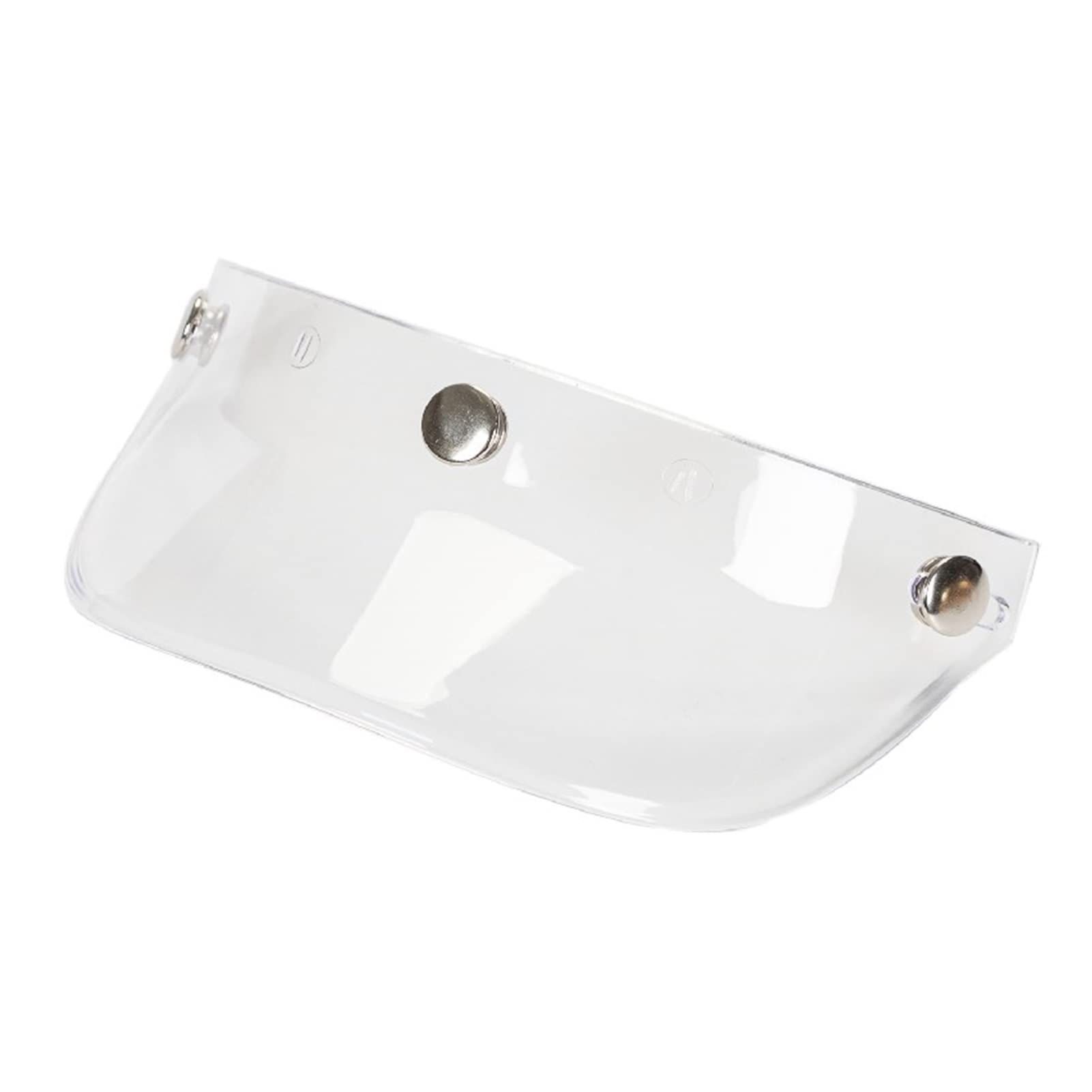 10 set van Motorhelm Vizier Peak 3-Snap Vintage Accessoires Transparant Geel, 181x105mm