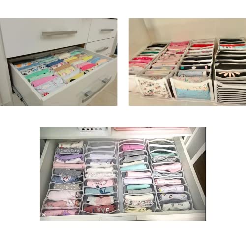 6 Colmeia organizadora de gavetas guarda roupas bebe calcinha cueca transparente modelo exclusivo ST