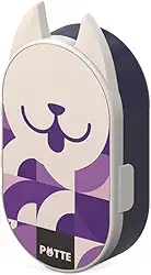 Pote Porta Ração Pestiscos Dog Cachorro Pet 300ml Portátil (Roxo)