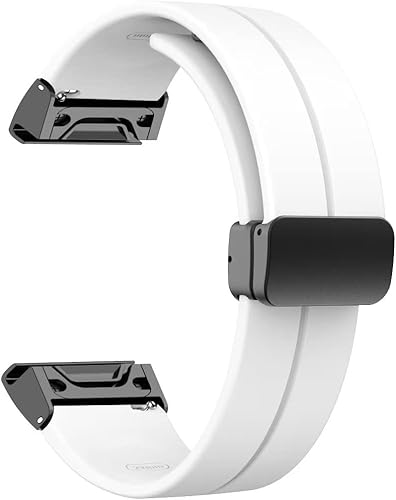 Miniatura 4 de Correa deportiva Conm para Garmin Fenix 7x76x Gps65x5, correa magnética de repuesto de silicona de 0.866in y 1.024in