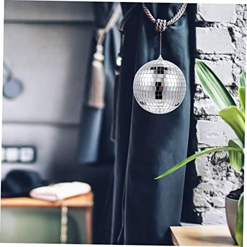 Adorno colgante para árbol de Navidad Holibanna, bola espejada reflectante para fiestas, bodas y celebraciones, decoración festiva para eventos navideños miniatura 7