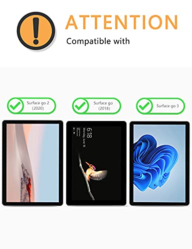 Omoton [2 Pack] Screen Protector Compatible For Microsoft Surface Go 3 / Surface Go 2 / Surface Go (2021/2020/2018 Released), Tempered Glass High Definition #TOP1