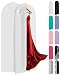 Gown Garment Bag for Women’s Prom and Bridal Wedding Dresses - ID Window - 72” x 24” - White - by Your Bags