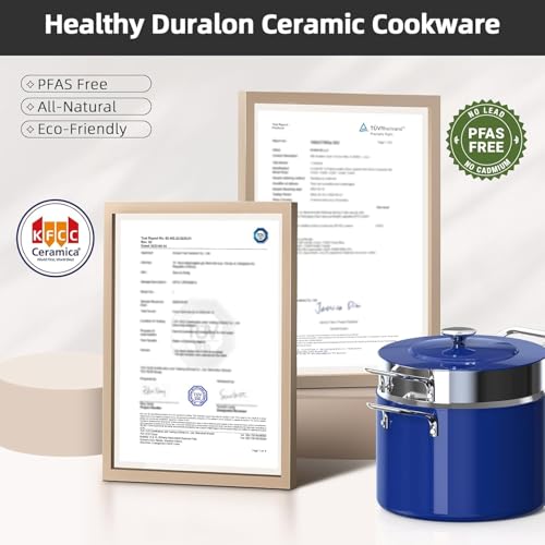 Nuwave Lux 13pc Forged Lightweight Cookware Set PFAS Free, Healthy G10 Duralon Ceramic Coating, Ultra Non-Stick, Stay-Cool Handles, Works on All Cooktops & Induction Ready by Nuwave - Image 9