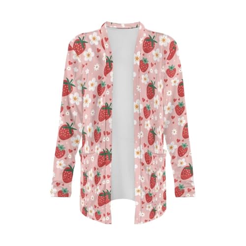 Image of Biyejit Women's Long Sleeve Open Front Cardigan Casual Loose Lightweight Cardigans with Pockets Drape Cardigan