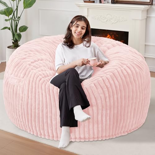5 FT Bean Bag Chair,5' Big Bean Bag,Giant Bean Bag Chairs for Adults