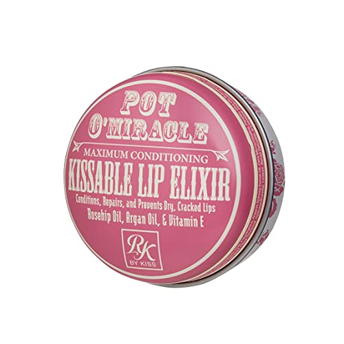 Ruby Kisses Pot O' Miracle Maximum Conditioning, Rosehip Oil, Argan Oil & Vitamin E (Kissable Lip Elixir, 3 Pack) #TOP2