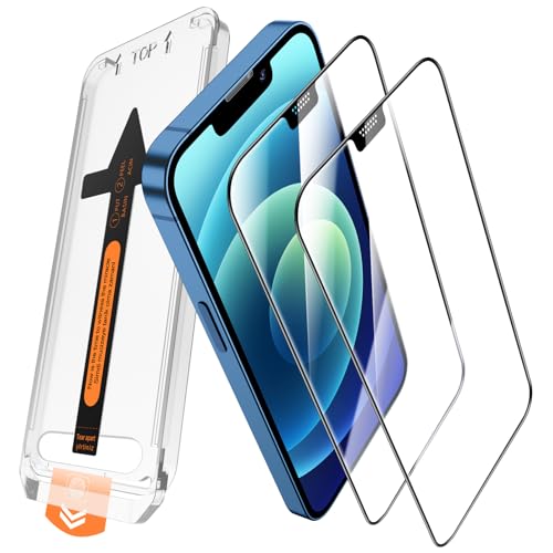 JEHOO 2 Pezzi per iPhone 12/iPhone 12 Pro Vetro Temperato