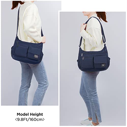 Image of VOLGANIK ROCK Crossbody Bags for Women RFID Lightweight Travel Shoulder Bag Waterproof Nylon purses and handbags Pocketbook
