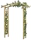Rosenbogen aus Holz mit Rankgitter 160x72x210 cm von Gartenpirat