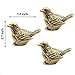 Brass Sparrow Hinge Heads Decorative Topper Set of 3 - Magnetic Hinge Head Toppers - Vintage Bird Door Hinge Head Home Decoration
