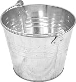 Cubo de Metal galvanizado con asa para trasporte de Materiales o líquidos (6 litros)