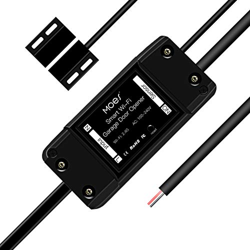 MOES WiFi Smart Garage Door Opener Controller,Smart Life/Tuya APP Remote Monitor Your Garage