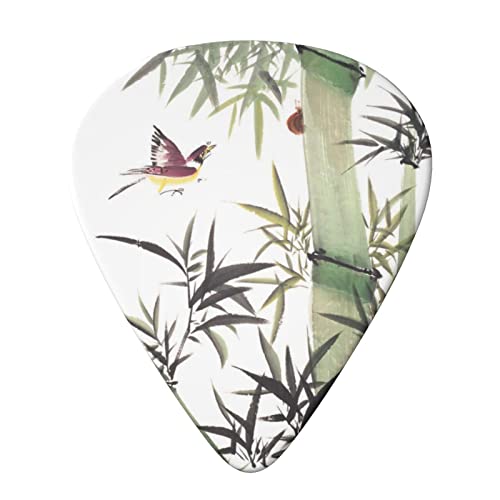 Bamboo Bird Pattern Lot de 6 médiators pour guitare acoustique, guitare électrique, basse, ukulélé – fins, moyens et… - Les Beatles, Paul McCartney, John Lennon, RIngo Starr, George Harrison Bamboo Bird Pattern Lot de 6 médiators pour guitare acoustique, guitare électrique, basse, ukulélé – fins, moyens et… – Image 4