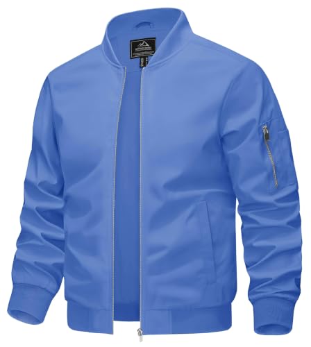 KEFITEVD Giubbotto Uomo Primavera Casual Leggero Giacca Estiva Morbida