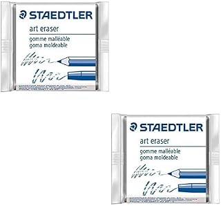 Staedtler Karat Artist's Art Kneadable Putty Rubber Erasers - Pack of 2