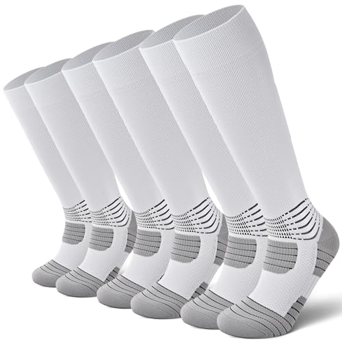 IRAMY Compressive Soccer Socks Youth Men Ankle Compression Support Wicking