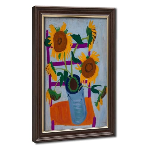 Impression sur toile haut de gamme tournesols William H. Johnson encadrée