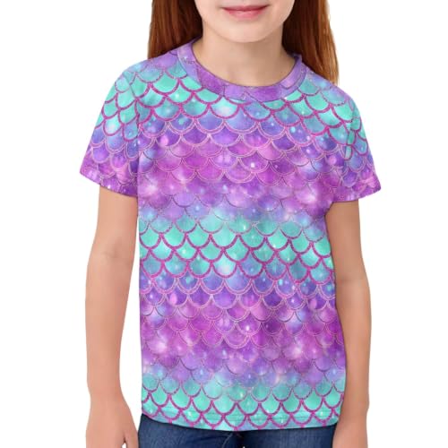 Image of ENLACHIC Girls Teens Pink Flamingo Printed Summer Short Sleeve T-Shirts Cute 3-16 Years