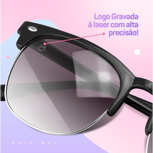 Óculos de Sol Acetato Emborrachado Menino e Menina Rosa e Preto com Lentes de Proteção UV400 Polariz