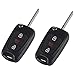 FEBRYTOLD 2 Pcs Remote Key Shell for Kia, 3 Buttons Flip Key Fob Remote Shell with Blade for 2012-2014 Kia Rio 2010-2013 Kia Soul and 1 Pcs Screwdriver (Only Key Shell)