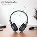 FM Radio Headphones, AAA Battery Powered Headset with Best Reception, Soft Ear Muffs, FM Radio Portable Receiver for Mowing, Works, Hiking, Jogging(Black)