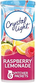 Crystal Light Sugar-Free Raspberry Lemonade Low Calories Powdered Drink Mix 72 Count Pitcher Packets