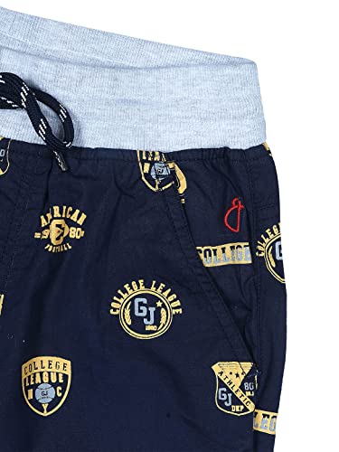 Image of Gini & Jony Boys Yellow Solid Cotton Elasticated Bermuda