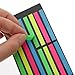 Artibetter Book Sticky Tabs Highlighter Strips 6-Piece Fluorescent for Annotating Safe Reading Strips