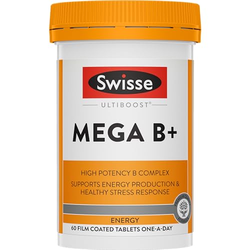 Swisse Ultiboost Mega B+ | Supports Energy Production & Healthy Stress Response | 60 Tablets