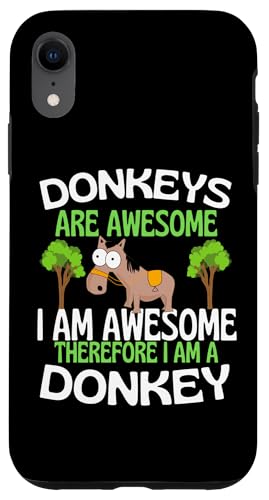 Donkeys Are Awesome �ʔ������킢���h���L�[���D�� �X�}�z�P�[�X iPhone XR �p