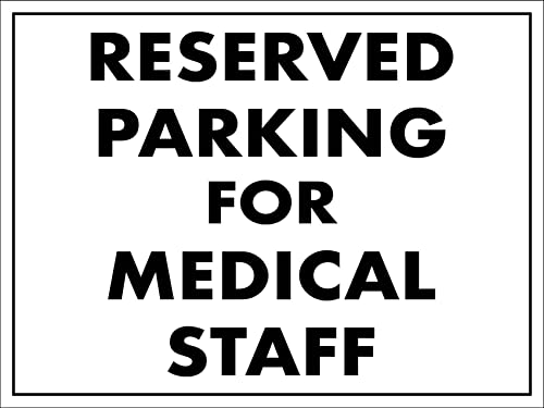 Parcheggio Riservato Al Personale Medico Cartello Di Avvertimento Poster Metal Cartello Decorativo Cartelli Metallo Per Soggiorno Garage Murale Cafe S