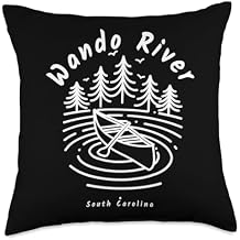 Wando River South Carolina Throw Pillow