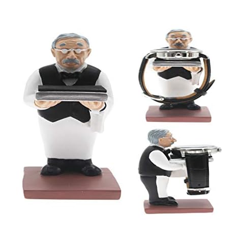 xperry Old Butler Watch Stand Watch Stand Old Man Ring Stand Creative Wearing Hat Grandpa Watch Storage Table (Old Man) Cover