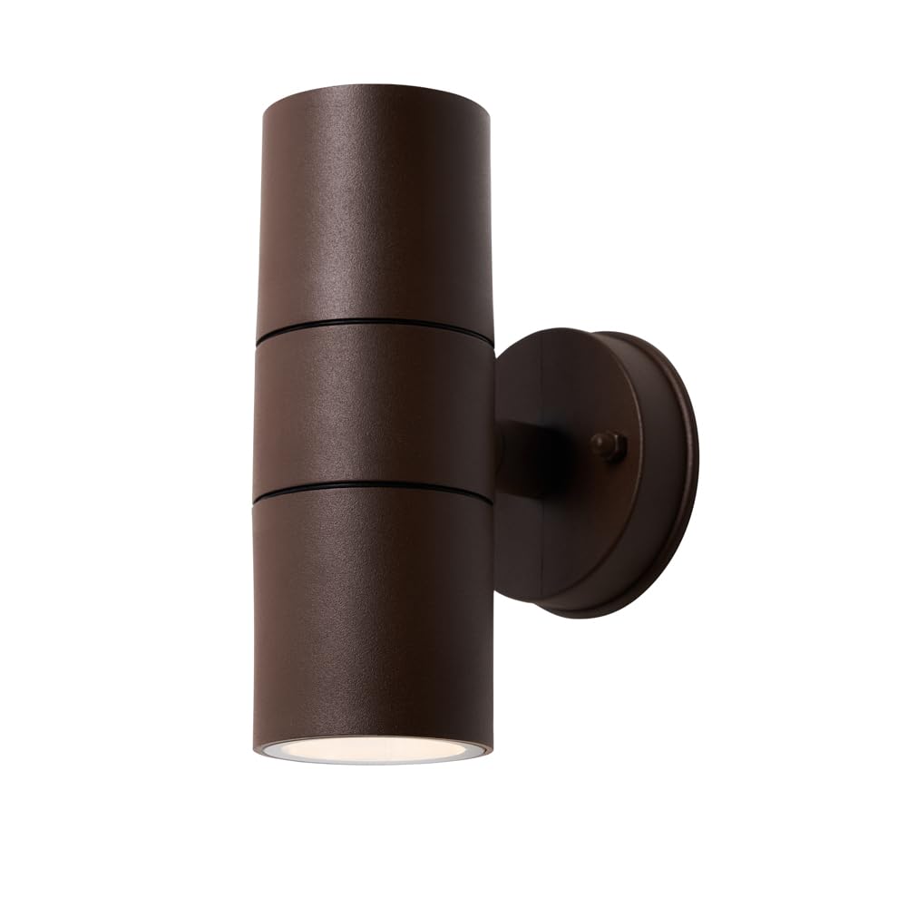 LITECRAFT Fibo Carbon Fibre Rust Outdoor Wall Light