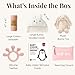 New Baby Gift Basket Set with Adorable Newborn Essentials for Baby Girl and Boy | Quality Baby Shower Gift Baskets with Soft Swaddle Blanket | Cutest Newborn Gift Set, Gift-Ready Packaging (Pink)