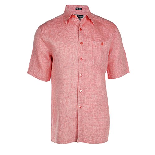 Weekender® Men's Pavillion Linen SS Shirt Watermelon Large