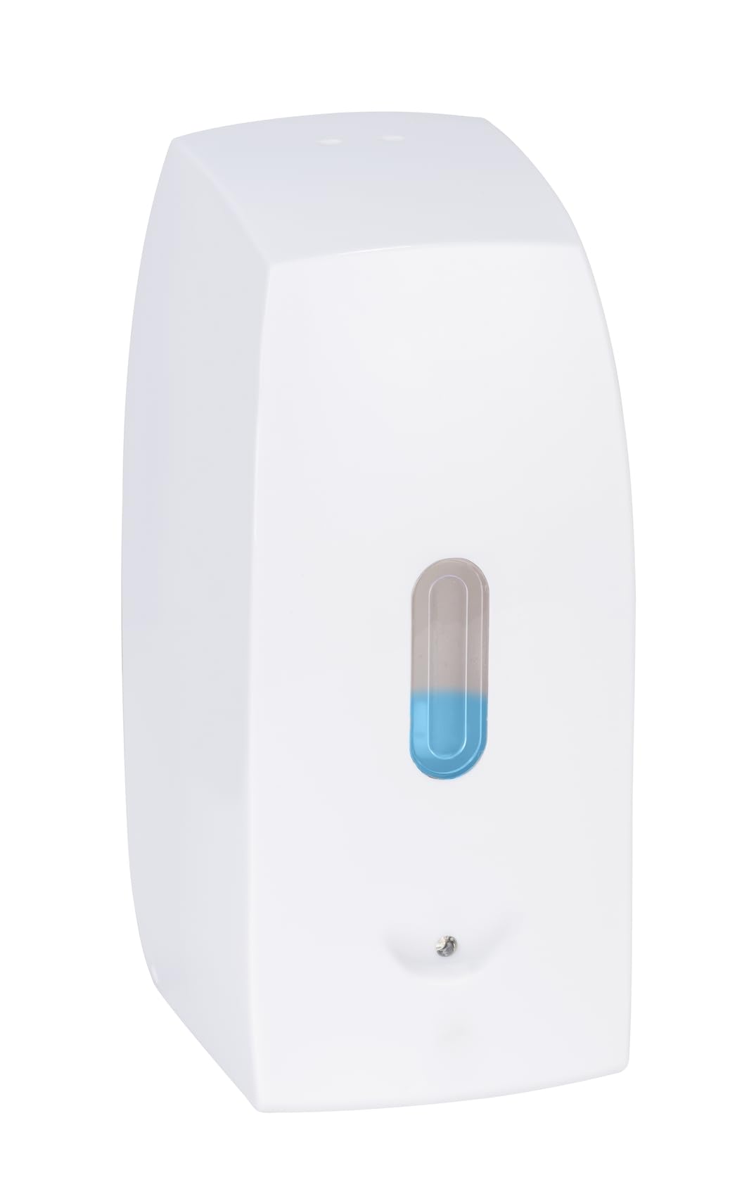 WENKO Seifenspender Mod. Tirano automatischer Infrarot Sensor klebend oder schraubbar 500 ml nachfüllbar Bad Dusche WC Kunststoff Weiß 10x20,5x9,5 cm