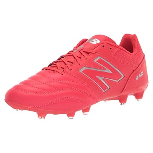 New Balance Men's 442 V2 Team FG Soccer Shoe, Red/White, 11