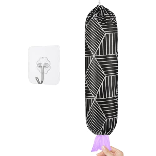 TIESOME Portabolsas de plástico, reutilizable bolsa de compras titular organizador bolsa de plástico grande dispensador lavable en la pared bolsa de plástico organizador bolsa de compras cubo de