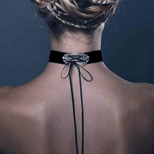 Relbcy Vintage Black Velvet Choker …