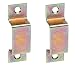 Produktbild Alberts 901929 Schlaufe | mit versenkten Schraublöchern | galvanisch gelb verzinkt | 25 x 12 mm | 2er Set